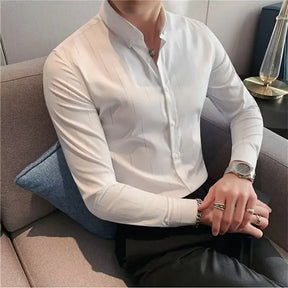 Camisa Masculina Blazer Slim de Seda