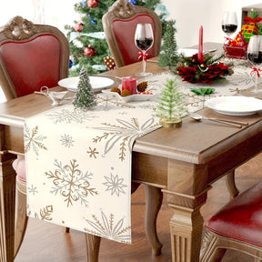 Corredores de Mesa Floco de Neve - Decoração de Natal Vercc
