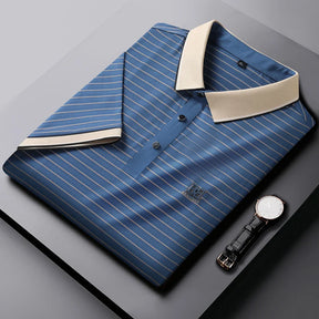 Camisa Masculina Polo Aurora Clássica Listrada