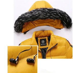 Jaqueta Parka Masculina Com Capuz Forrado