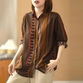 Camisa Feminina Étnica Básica com Algodão