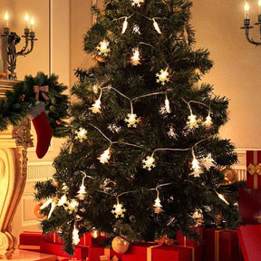 Decoração de Árvore de Natal Cordas Iluminadas com Led - Muitos Formatos - Natal Vercc