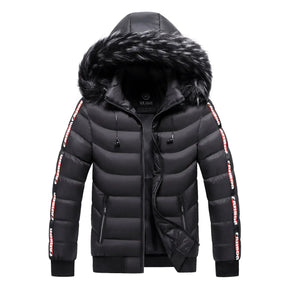 Jaqueta Parka Masculina Com Capuz Forrado