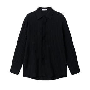 Camisa Masculina Social Plissada Algodão Coreano