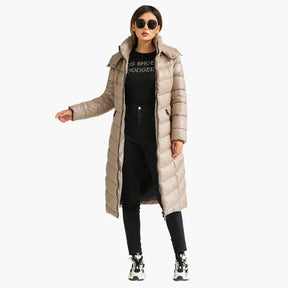 Jaqueta Feminina Puffer Bege Elegance