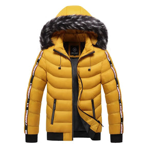 Jaqueta Parka Masculina Com Capuz Forrado