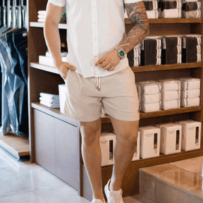 Short Masculino Ipanemas de Linho