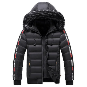 Jaqueta Parka Masculina Com Capuz Forrado