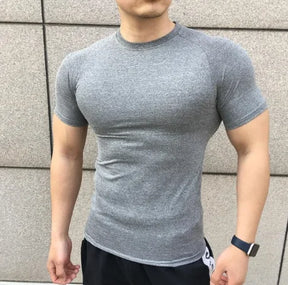 Camisa Masculina Fitness Musculação de Compressão