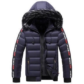 Jaqueta Parka Masculina Com Capuz Forrado