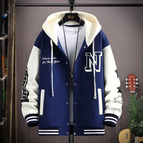 Jaqueta Masculina Varsity Colegial com Capuz NewSport